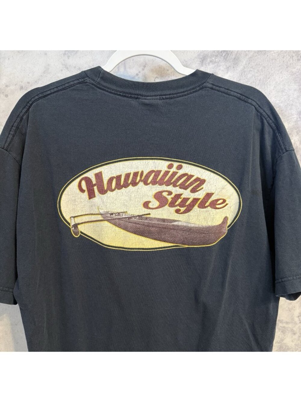 Vintage Hawaiian Style T Shirt Mens XL Blue Short Sleeve Y2k Surfing Tee